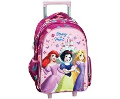 „Disney Princess Strong“ mokyklinė kuprinė su ratukais, 46 cm