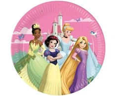 Disney Princess Sukurk savo pasaulį popierinės lėkštės, 8 vnt., 23 cm, FSC