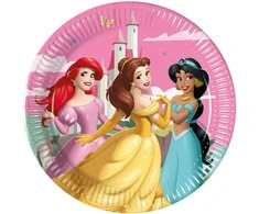 Disney Princess Sukurk savo pasaulį popierinės lėkštės, 8 vnt., 20 cm, FSC