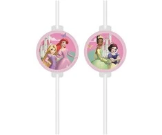 Disney Princess Sukurk savo pasaulį popierinių šiaudelių rinkinys, 4 dalys FSC