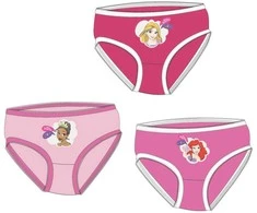 Disney Princess vaikiški apatiniai, kelnaitės (3 vnt./pakuotė)