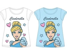 Disney Princess vaikiški trumpi marškinėliai, viršutiniai 98-128 cm