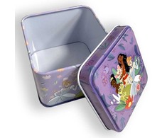 Disney Princess violetinė mini metalinė dėžutė 7,5 cm