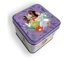 Disney Princess violetinė mini metalinė dėžutė 7,5 cm