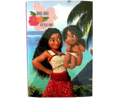 Disney Vaiana Big Sis B5 linijinis užrašų sąsiuvinis, 40 lapų