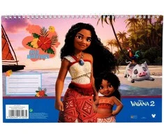 Disney Vaiana Big Sis spiralinis eskizų bloknotas, A/4, 30 lapų