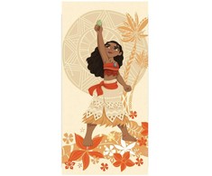 Disney Vaiana Gaia Stone vonios rankšluostis, paplūdimio rankšluostis 70x140cm (greitai džiūstantis)