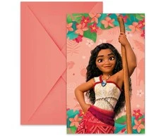 „Disney Vaiana Sailing Spirit“ vakarėlio kvietimai, 6 vnt., FSC