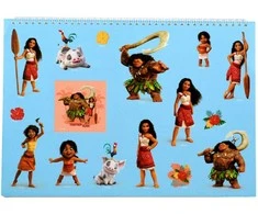 Disney Vaiana Together Again A/4 spiralinis eskizų sąsiuvinis su 40 lapų ir lipduku