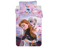 „Disney“ vaikiška patalynės komplektas „Frozen Violetinė Cloud“ 100–135 cm, 40–60 cm