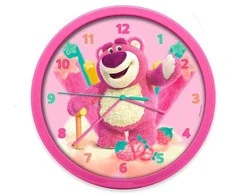 KIDS Laikrodis Ścienny Na Ścianę 25cm Dla Dziecka Dzieci Lotso Toy Story / Lts00018-ty3021
