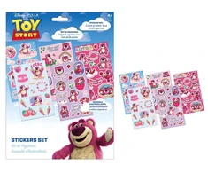 Disney Žaislų istorijos Lotso braškių lipdukų rinkinys, 5 lapai