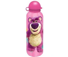 Disney Žaislų istorijos Lotso rožinis aliuminio butelis su gertuve, 500 ml
