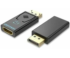 Vention HBMB0 Lyties keitiklis / DP HDMI kabeliai juodi