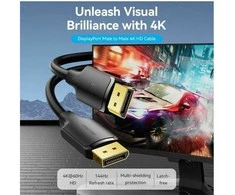DisplayPort kabelis Vention HAKBF Juoda 1 m