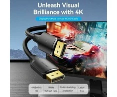 Kabelis Vention DisplayPort - DisplayPort 5m juoda (HAKBJ)