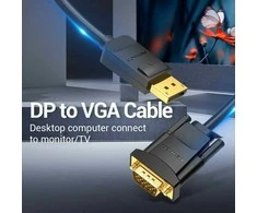 DisplayPort – VGA adapteris Vention HBLBH Juoda 2 m