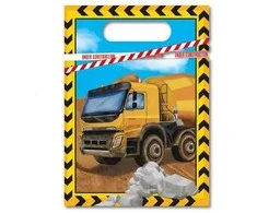 Dovanų maišelių rinkinys „Construction Grabber“ (6 vnt.)