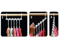 Wardrobe organiser for clothes hangers 8 pcs