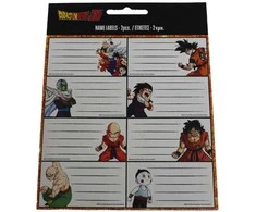 „Dragon Ball“ 16 dalių užrašų knygelės etikečių rinkinys