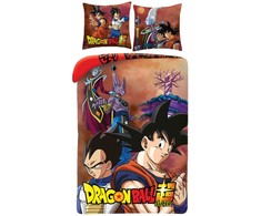 „Dragon Ball Gods“ patalynės komplektas 140–200 cm, 70–90 cm mikropluošto