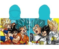 Toei Animation Dragon Ball Z microfibre poncho towel