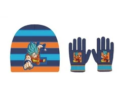 Kepurė „Dragon Ball Saiyan Mėlyna“ vaikiškų kepurių ir pirštinių rinkinys
