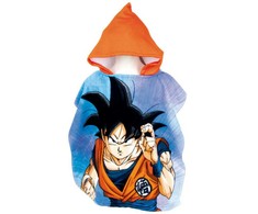 „Dragon Ball Son Goku“ paplūdimio rankšluostis pončas 55x110cm (greitai džiūstantis)