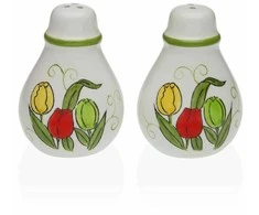 Druskinė ir pipirinė Versa Keramikinis Dolomite Tulpė 5,5 x 8,5 x 6 cm