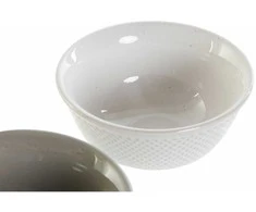Dubuo DKD Home Decor Balta Pilka Porcelianas Vintage 12,5 x 12,5 x 6,5 cm 2 Dalys