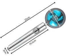 Dušo galvutė su turbina ir keičiamu filtru