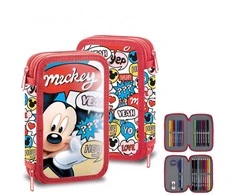 Dviejų lygių pieštukų dėklas su Disney Mikio įdaru