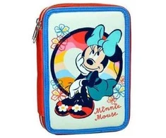 Dviejų pakopų pieštukų dėklas su „Disney Minnie Boho“ užpildu