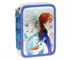 Dviejų pakopų pieštukų dėklas su „Disney Frozen Together“ užpildu
