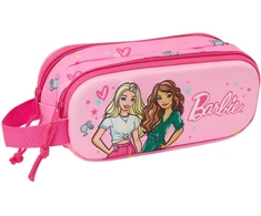 Dvigubas penalas Barbie Rožinė Fuksija 21 x 8 x 6 cm 3D