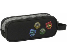 Safta Dvigubas penalas Harry Potter House of champions Juoda Pilka 21 x 8 x 6 cm