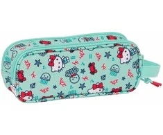 Safta Dvigubas penalas Hello Kitty Sea lovers Turkis 21 x 8 x 6 cm