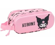 Safta Rožinė Kuromi 3d dviejų skyrių mokyklinė dėklė