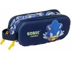 Safta Dvigubas penalas Sonic City Mėlyna 21 x 8 x 6 cm 3D