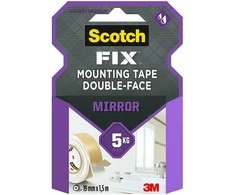 Dvipusė stipri montavimo juostelė Scotch® MIRROR, 19 mm x 1,5 m
