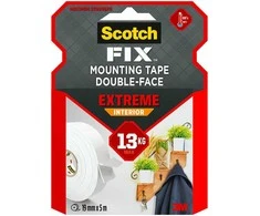3M 3M Scotch tvirtinimo juosta Extreme dvipusė vidinė 19mm x 5m...