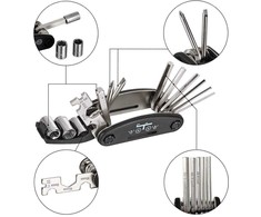 Set of bicycle allen keys 16in1
