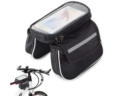 Dviračio rėmo krepšys su telefono dėklu