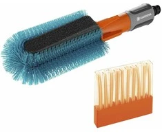 Gardena GARDENA Cleansystem dviračių šepetėlių rinkinys, plovimo šepetys (pilkas/turkis, su 10 muilo lazdelių)