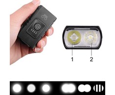 Dviračio žibintai su LED T6 priekiui ir galui, USB įkrovimas