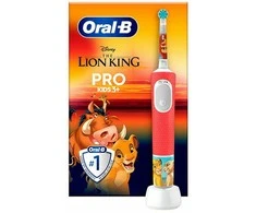 Dantų šepetėlis Braun Oral-B Vitality Pro D103 Kids 3+ Lion King raudona