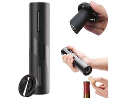 Electric corkscrew wine opener cutter