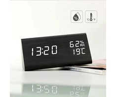 Elektroninis laikrodis su termometru ir higrometru
