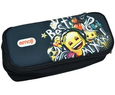 „Emoji Mix“ dviejų skyrių pieštukų dėklas, 26 cm