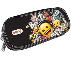 „Emoji Mix“ dviejų skyrių pieštukų dėklas, 26 cm